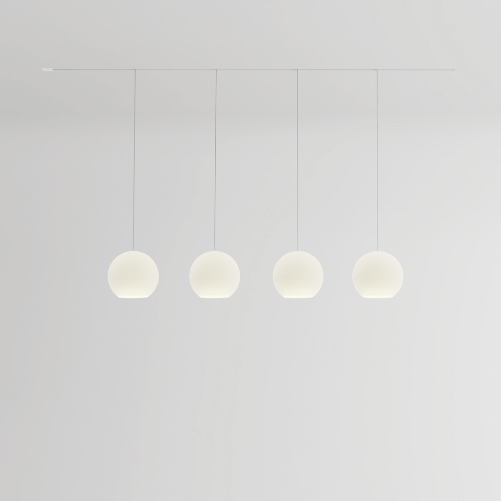 [KO4L-18-U175] KOS Quattro Large flush-mounted track (Stainless steel, Standard height, without KOS CONNECT)