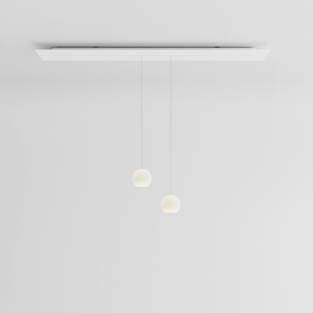 [KO2S-17-B150] KOS Duo Small Canopy with track (Stainless steel, Standard height, Canopy with track 150cm)