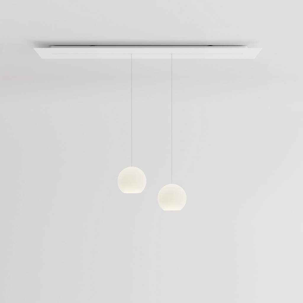 [KO2L-17-B150] KOS Duo Large Canopy with track (Stainless steel, Standard height, Canopy with track 150cm)