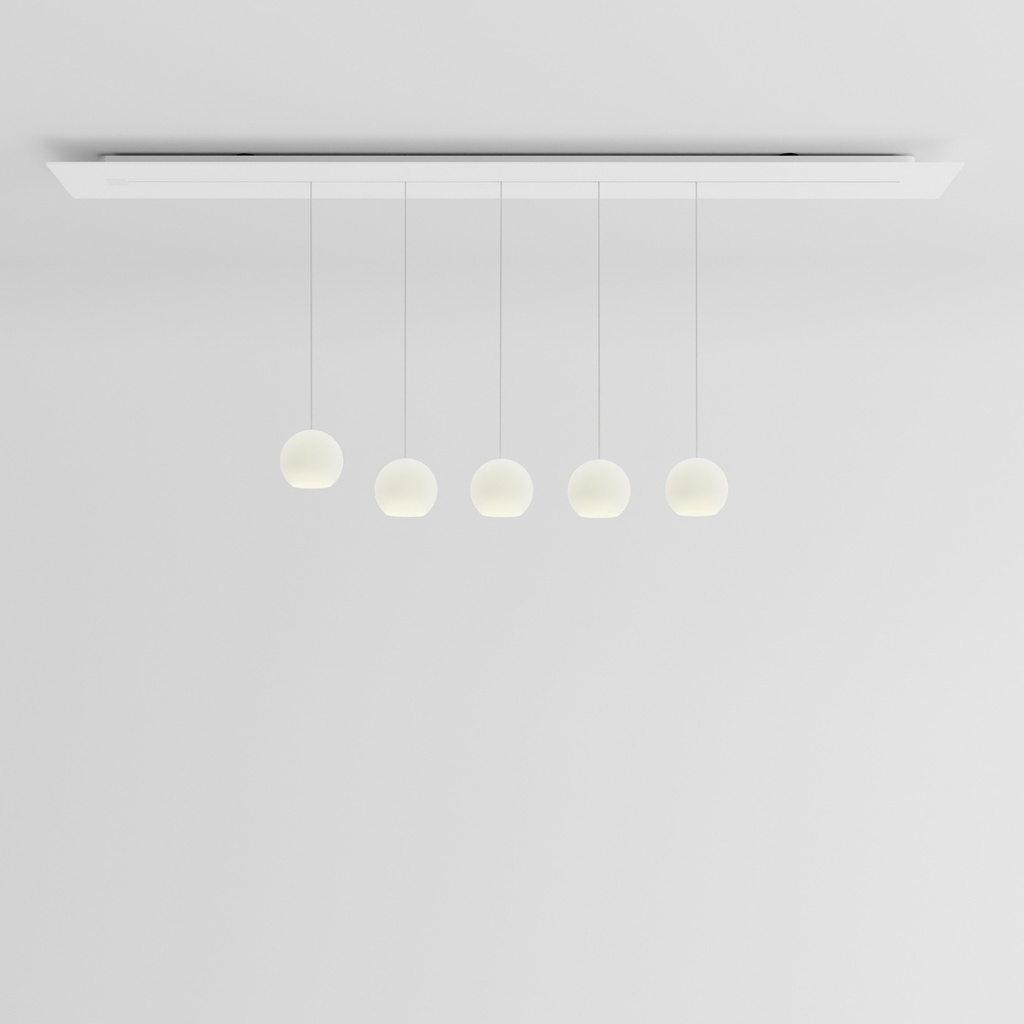 [KO5S-17-B190] KOS Quinto Small Canopy with track (Stainless steel, Standard height)