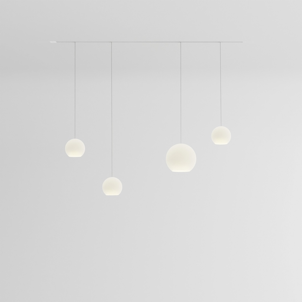 [KO4SL-18-U135] KOS Quattro SL Unterputzschiene (Kabel Edelstahl, Standardhöhe, Schlittzlänge 135cm)