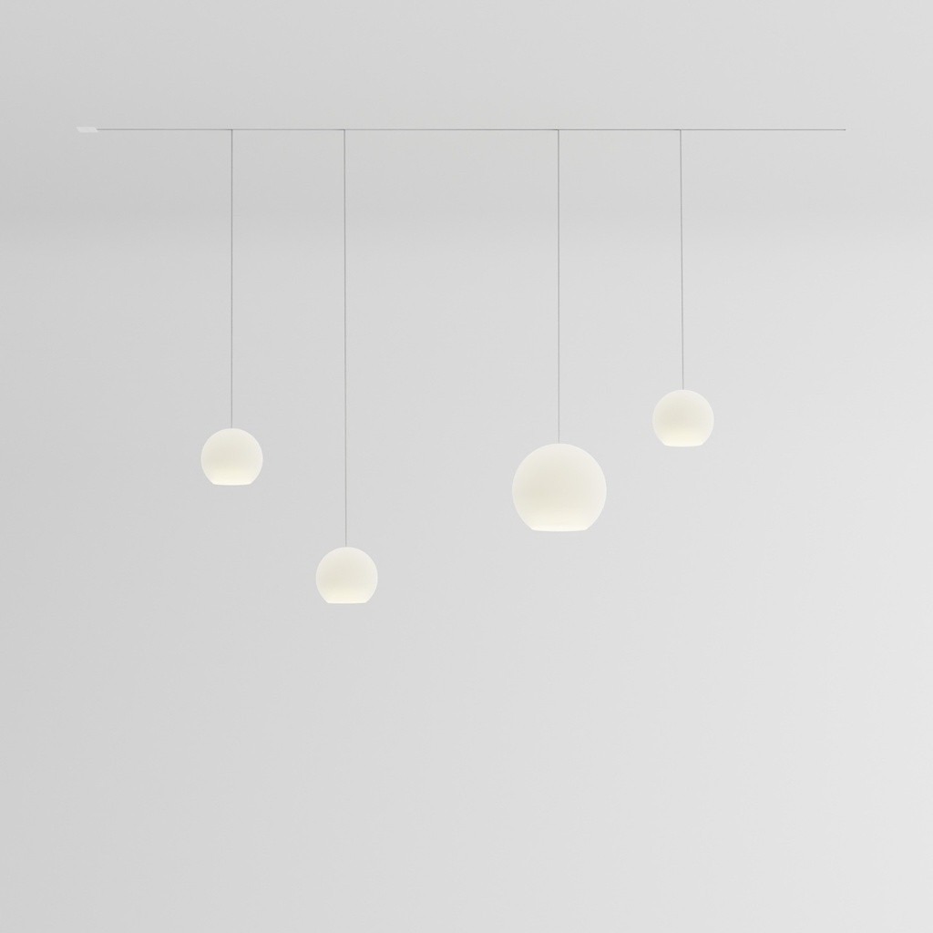 [KO4SL-18-U175] KOS Quattro SL flush-mounted track (Stainless steel, Standard height, without KOS CONNECT)