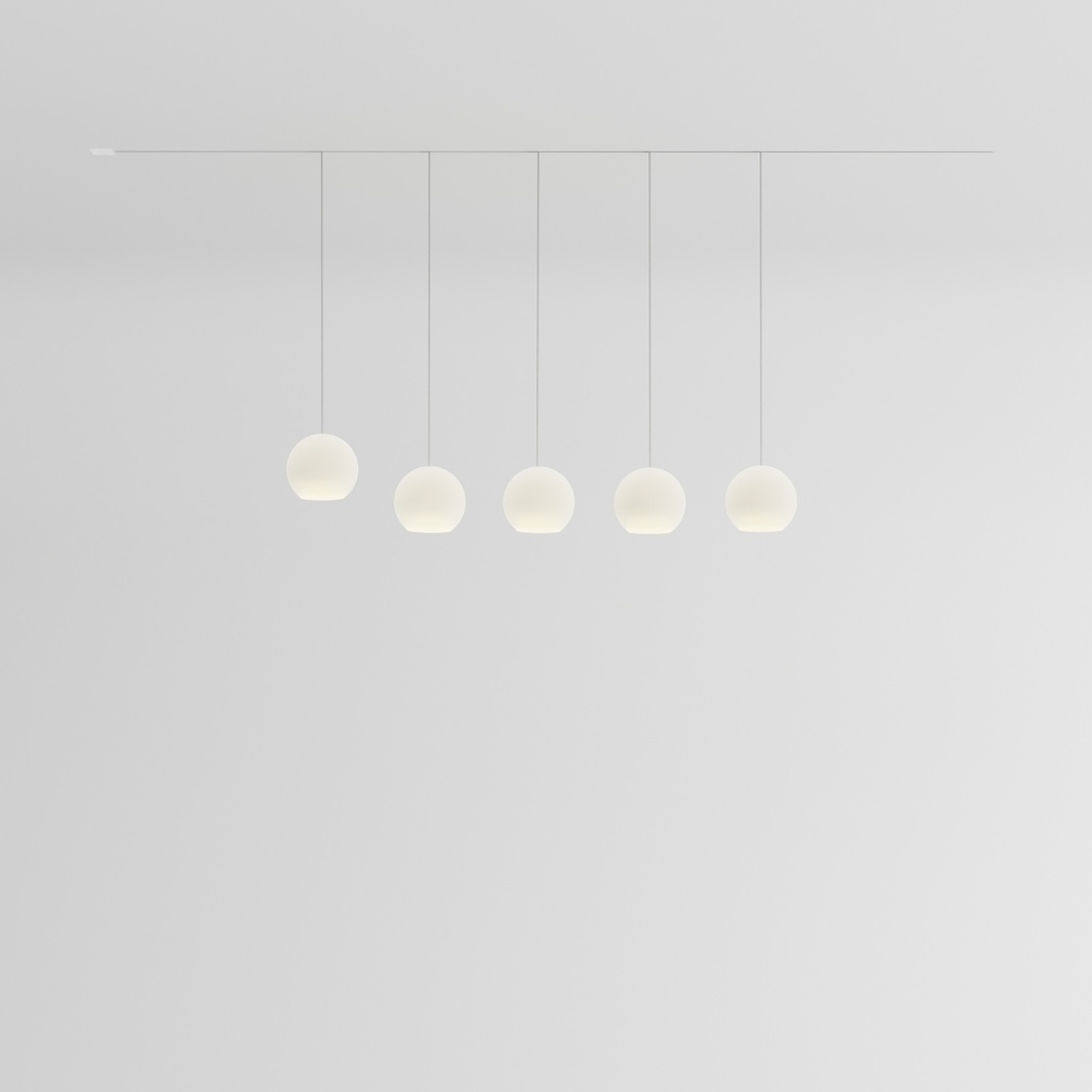 [KO5S-18-U175] KOS Quinto Small flush-mounted track (Stainless steel, Standard height)