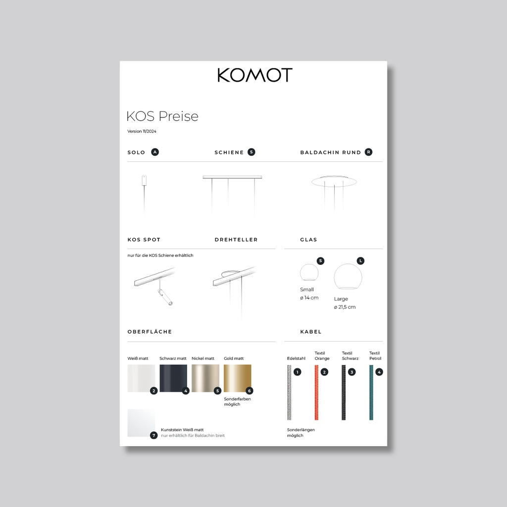 KOS Preisliste